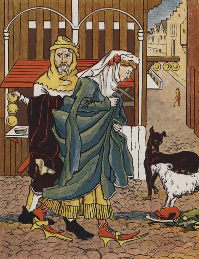 Lady Crossing the Street in the Middle Ages by Mary Eliza Haweis